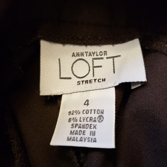 Ann Taylor Loft Stretch Brown Slacks - Picture 5 of 5